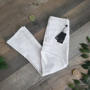 Paige Colette Crop Flare Floral